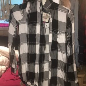black and white flannel